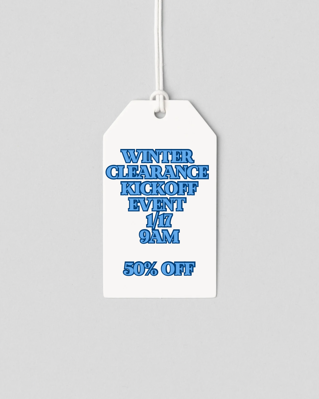 Winter Clearance Kickoff